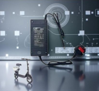 صورة شاحن سكوتر 48 فولت سلة